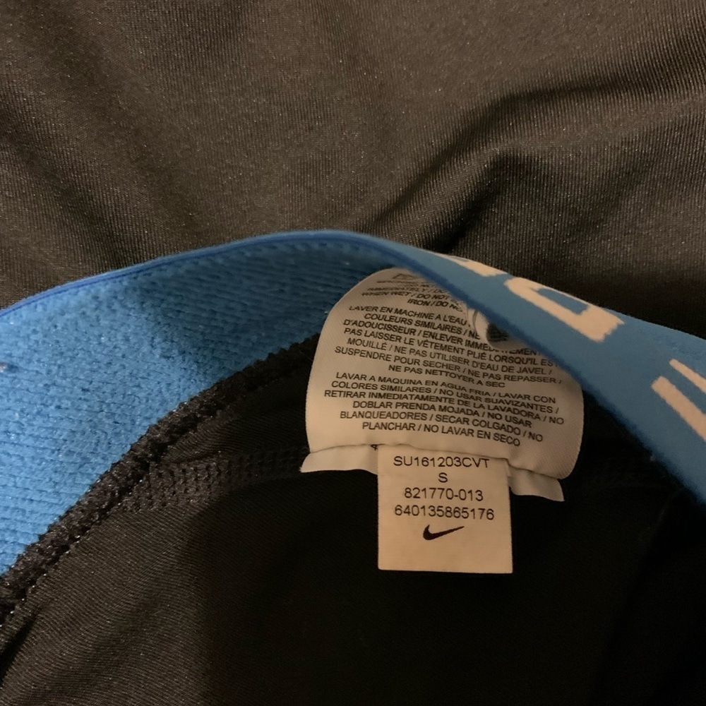 Nike Pro Women’s Size S Dri-Fit Spandex Compression Shorts 6” Inseam Black/Blue - Picture 2 of 5